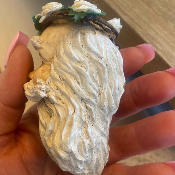 GORGEOUS VINTAGE SANTA ORNAMENT! Absolutely Lovely!🎅🎅🎅🎅 - Picture 6 of 9